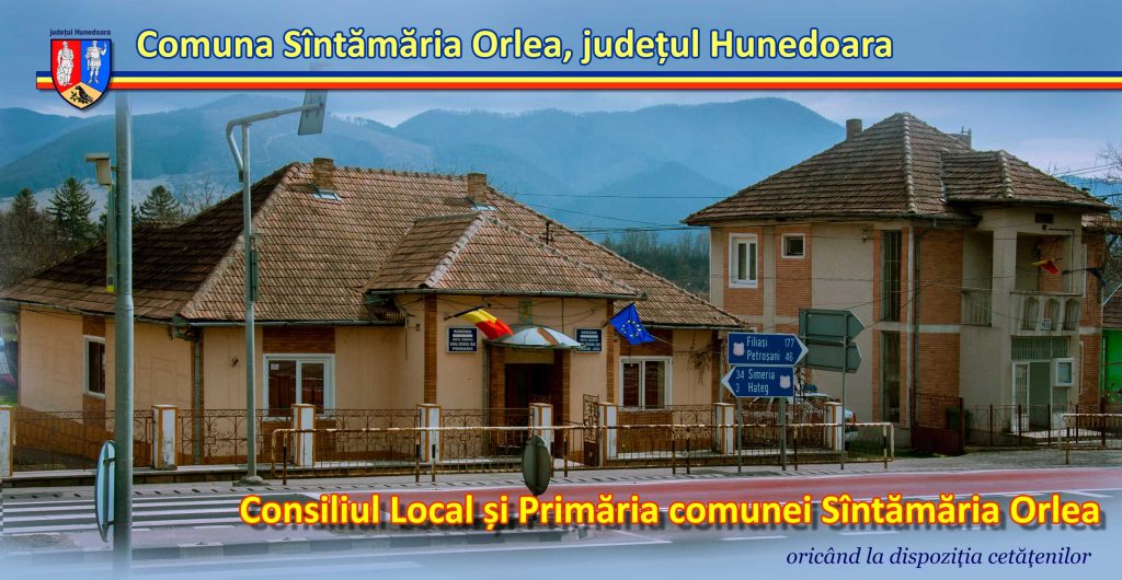 Primăria comunei Sântămăria Orlea, județul Hunedoara logo
